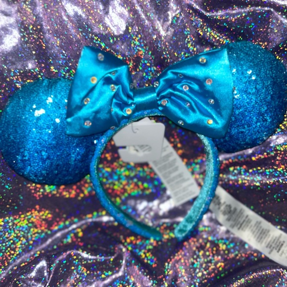 Disney Parks Blue Minnie Ears